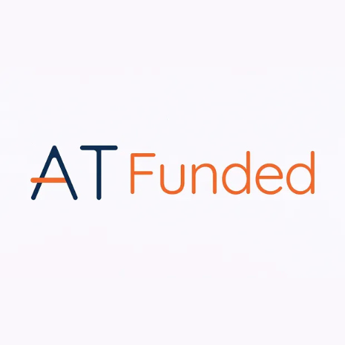 ATFunded prop trading firm logo – 1-2 challenge, Funding up to 400,000, designed for profitability.