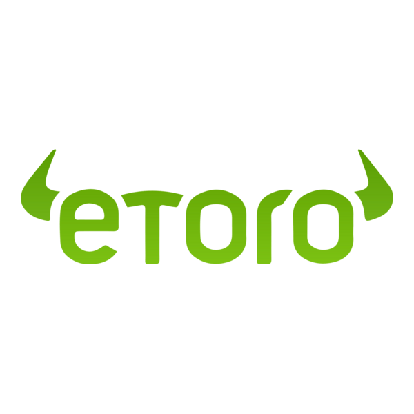 eToro copy trading service logo – fee% profit share, $50 minimum deposit, known for stability.